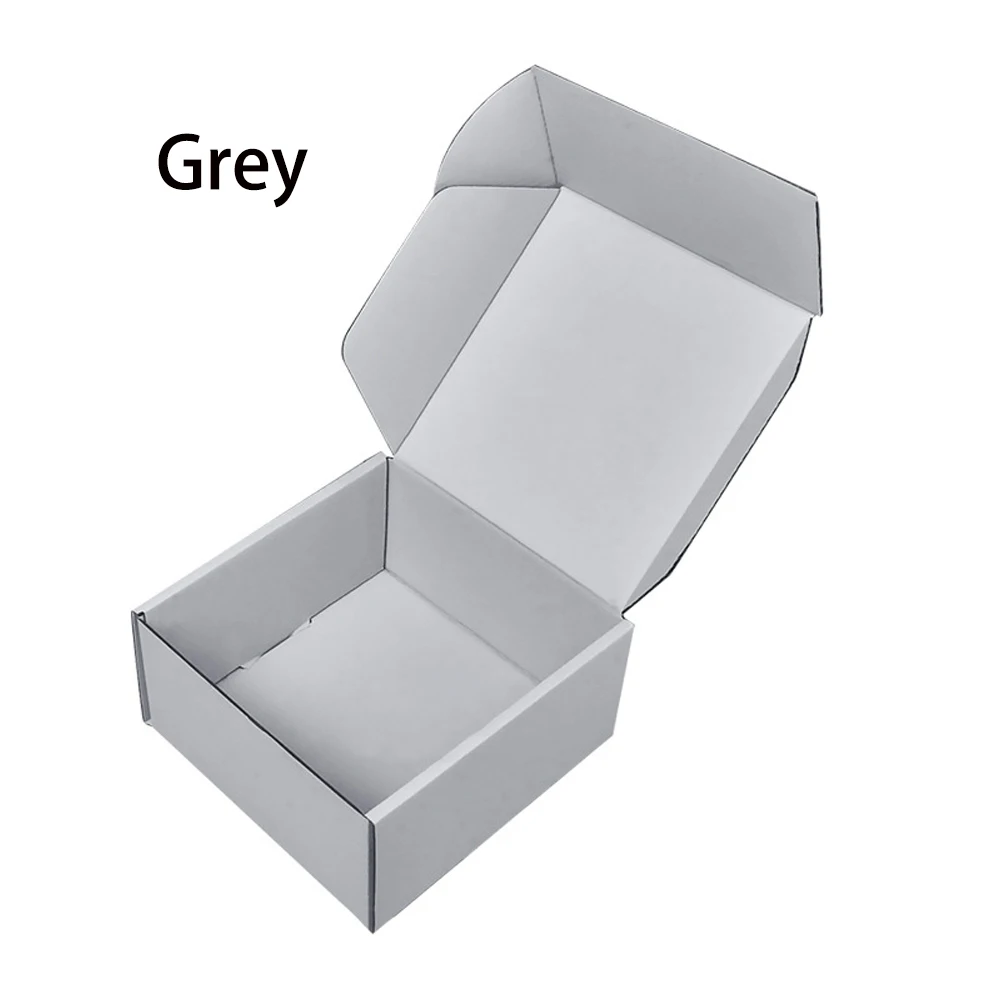 Caja de cartón para avión, caja de regalo de papel Kraft de colores, embalaje de ropa, caja de cartón corrugado, caja de regalo de decoración navideña, 10 Uds.
