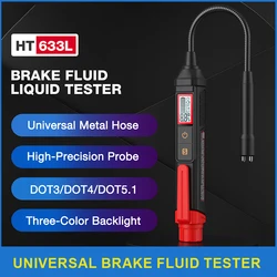 Tester universale del liquido dei freni Tester digitale del liquido dei freni per auto per DOT3/DOT4/DOT5.1 Test automobilistico della penna di controllo della qualità dell'olio accurato