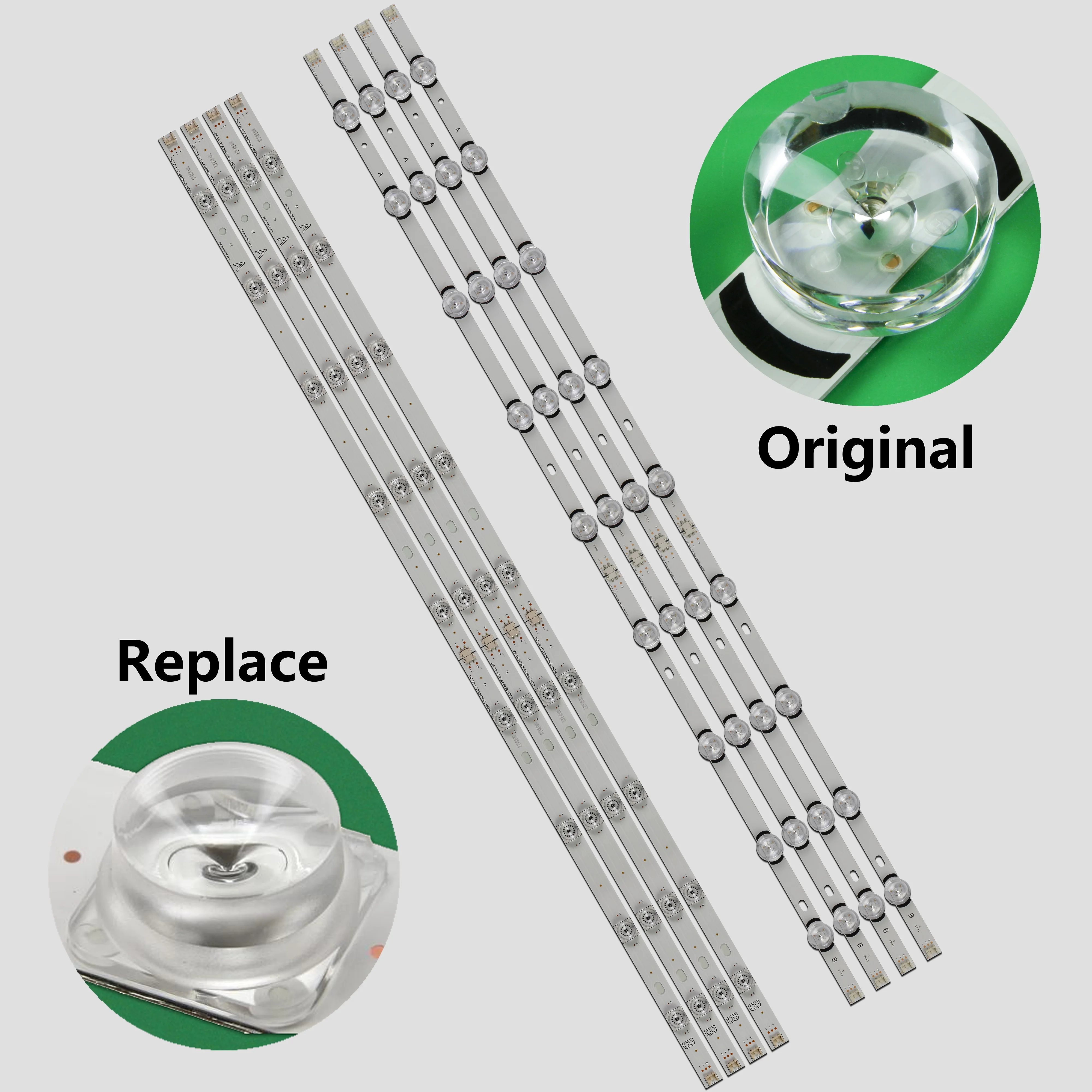 شريط إضاءة خلفي LED لـ 47 "TV innotek DRT 3.0 47" 47LB6300 47GB6500 47LB652V 47LB650v LC470DUH 47LB5610 47LB565V 47LB561V #2