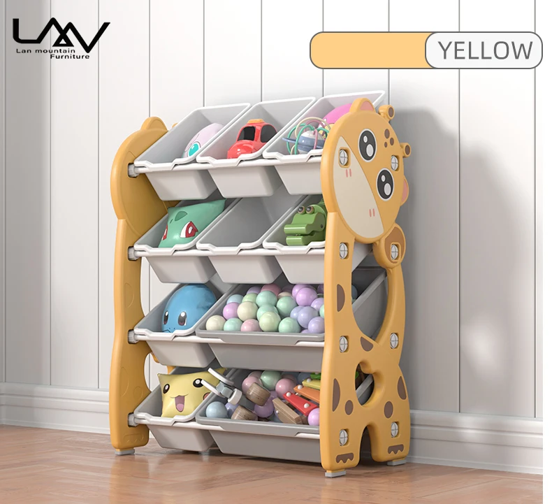 Wholesale Children Cabinet Toys Plastic Cartoon Multi-layer Detachable Child Toy Storage Cabinet