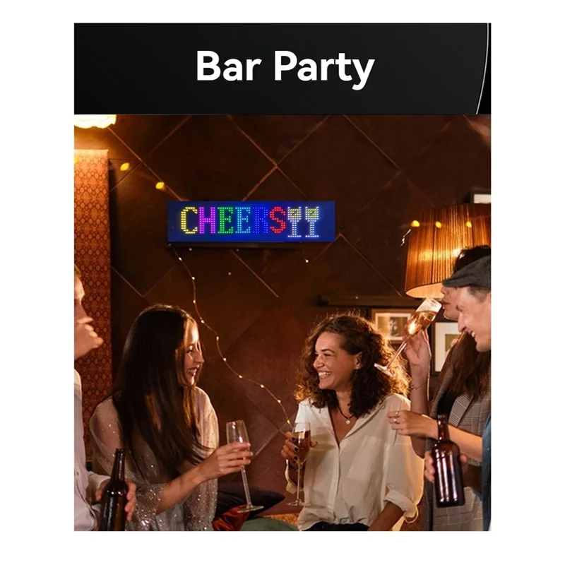 AA08-señal LED programable para coche, pantalla multilingüe con aplicación remota, pantalla publicitaria desplazable, Panel de matriz de píxeles