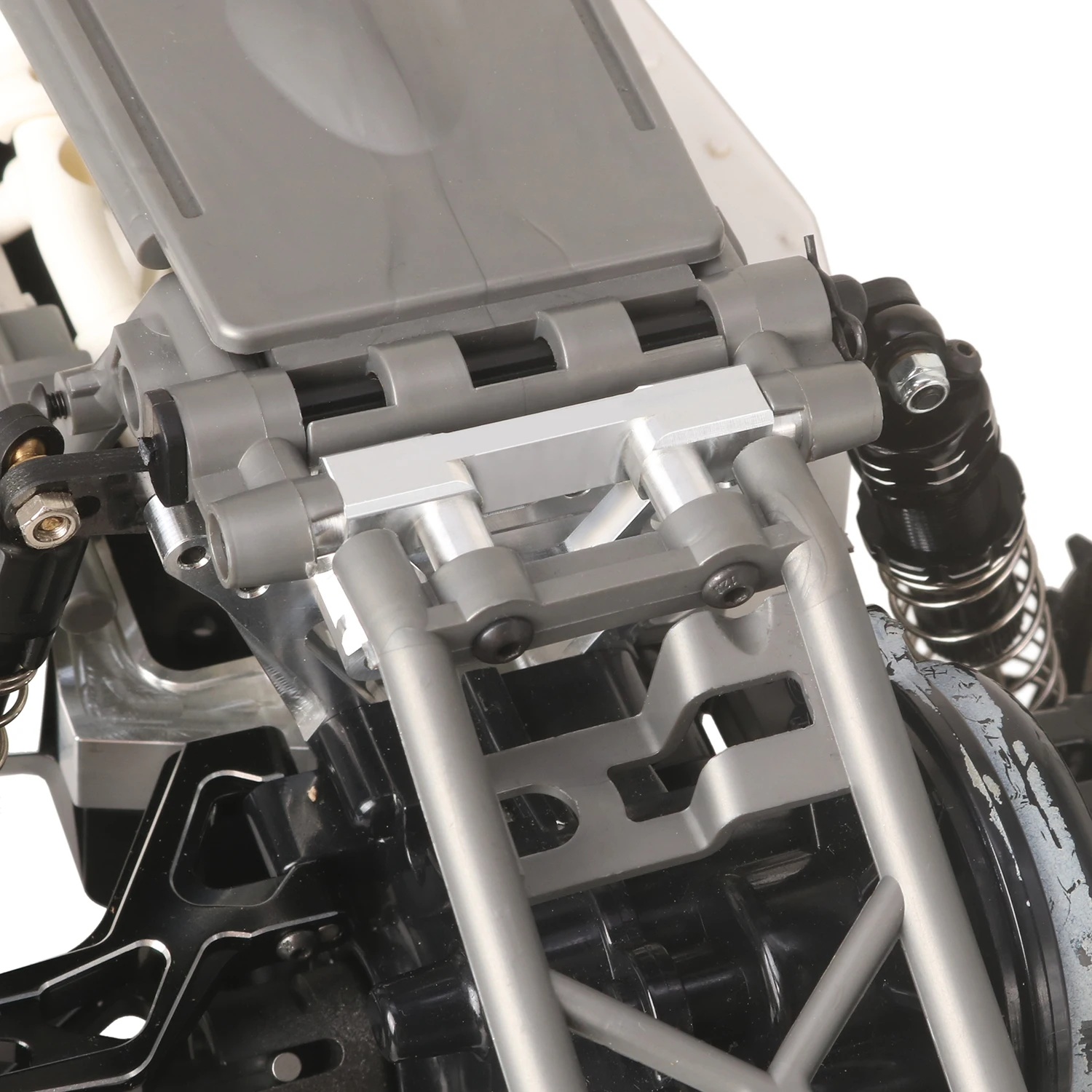 KYX 레이싱 알루미늄 리어 브레이스 바디 마운트 업그레이드 부품 액세서리 1/10 타미야 파이터 Nxgen DT04 58741용