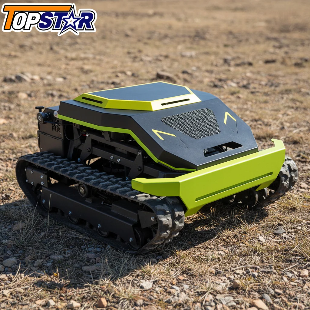 

Hot Sale High Power Remote Control Lawn Mower Brushless Motor Cordless Yard Mowing Tool