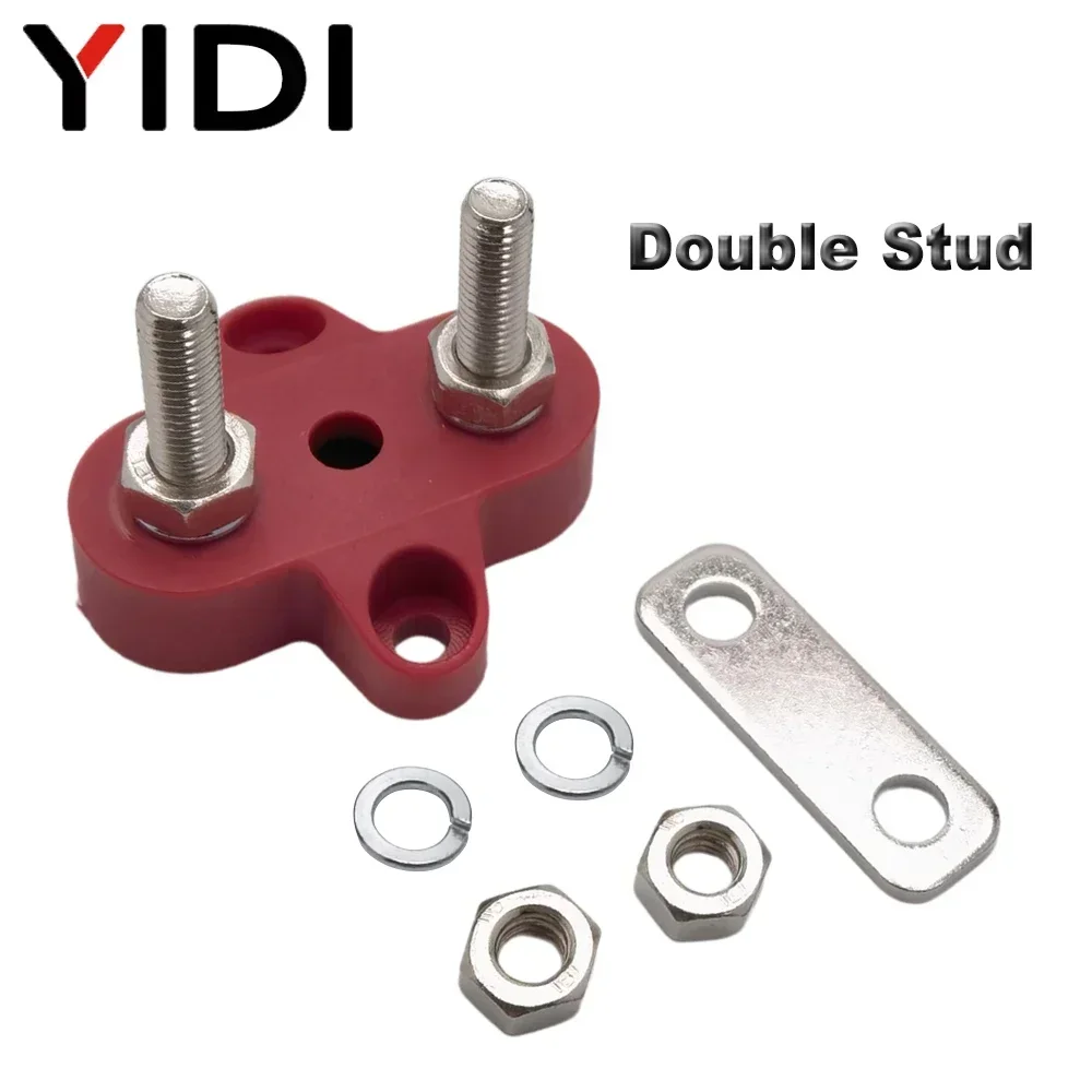 1 زوج M6/M8/M10 الثقيلة بسبار موصل بطارية توزيع الطاقة تقاطع محطة كتلة مسمار حافلة بار تيار مستمر 48 فولت سيارة RV السفينة