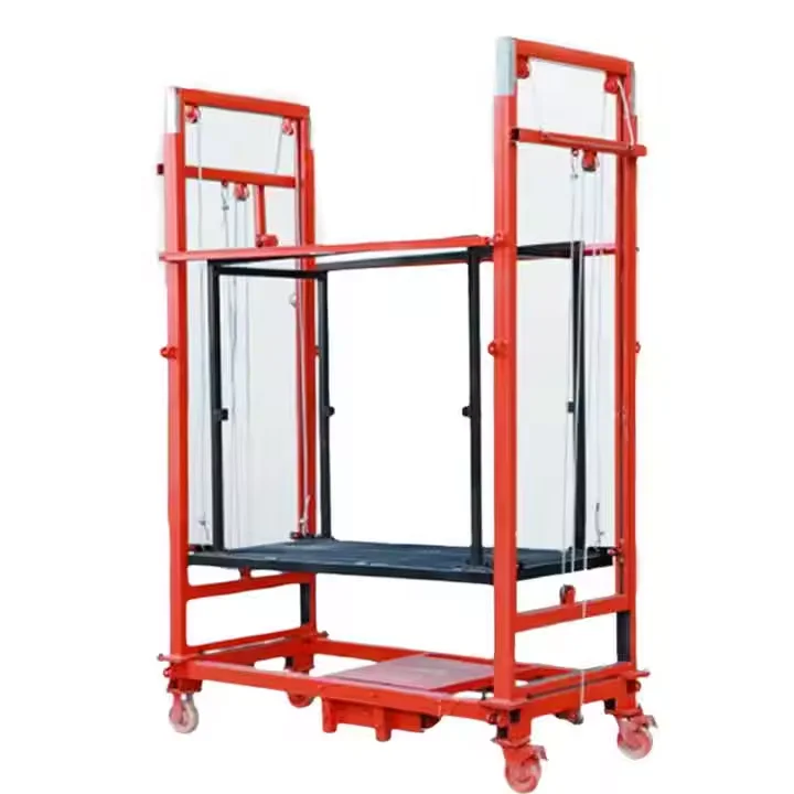 Customized Multi-functional Electric Scaffold, Lifting and Folding Scaffold for 6m Construction, Lifting Scaffold Platform
