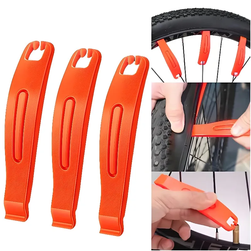 3pcs Bicycle Tyre Tire Lever Bike Crowbar Removal Tool Portable Mountain Road Bike Wheel Tire Repair Tool Cycling Accessories