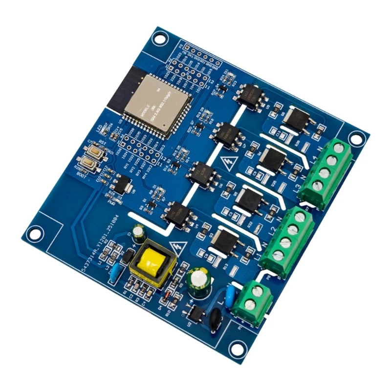 U55B 220V Load Switching Module 4 Way BT137S Triac Remote Control