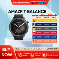 Amazfit Balance Smart Watch Body Composition Sleep Recovery GPS Alexa Bluetooth Calling 14 Day Battery Life 150 Sports for men's