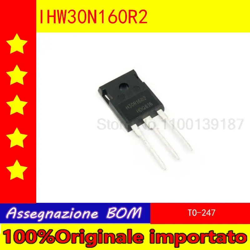 

1pcs/lot IHW30N160R2 H30R1602 IGBT tube 30A 1600V electromagnetic oven triode