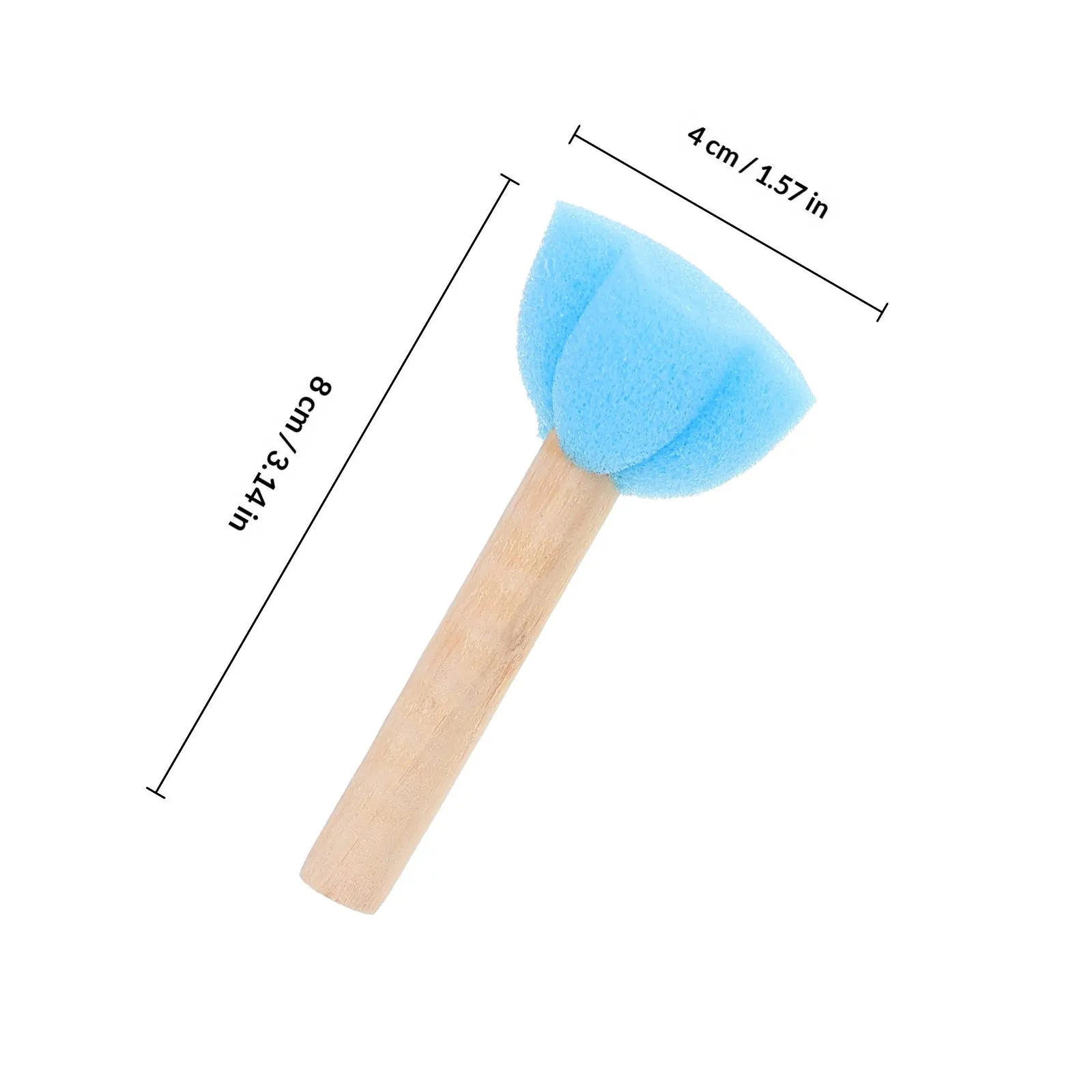 20Pcs Sponge for Painting Set Easy to Dry Clean Reusable Painting Tools Suitable for Early Learning Art Studios DIY Sponge