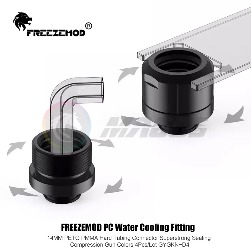 

Жесткий фитинг Freezemod OD14 мм для трубок водяного охлаждения PETG/PMMA/металла, супер уплотнительный дизайн, 4 цвета, Новое поступление, GYGKN-D4