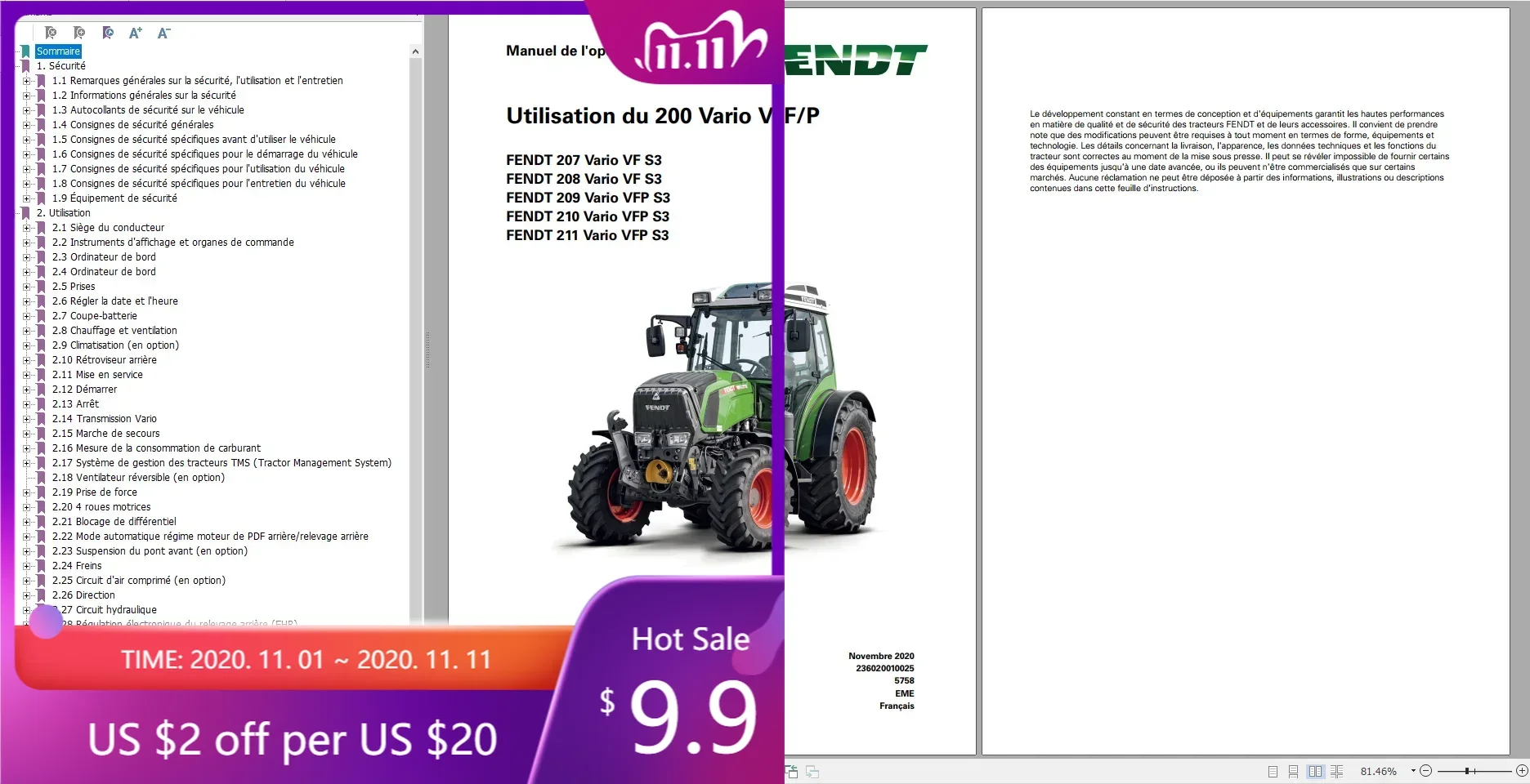AutoCD FENDT TRACTOR 22.3 جيجابايت PDF محدث 2022 مخططات، دليل المشغل وأدلة ورشة عمل DVD الفرنسي
