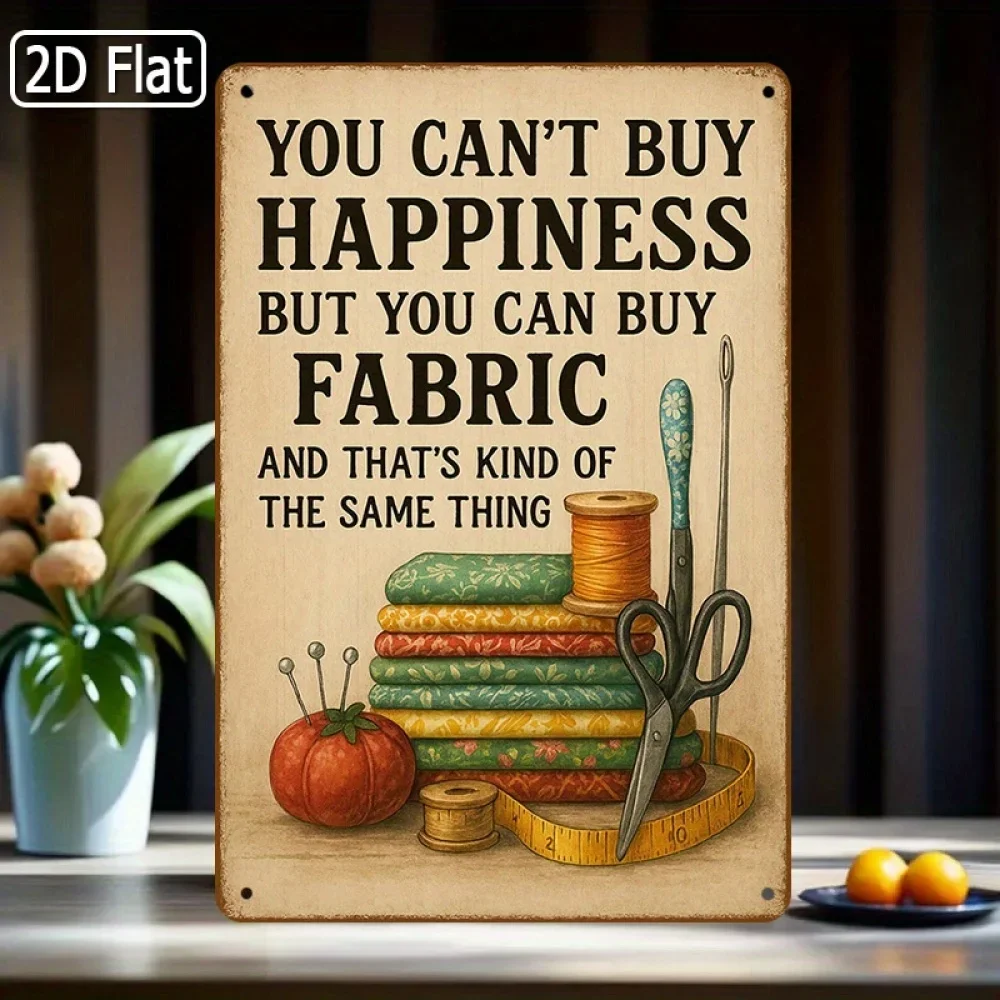 2D Flat Humorous Wall Decoration for a Sewing Room | 