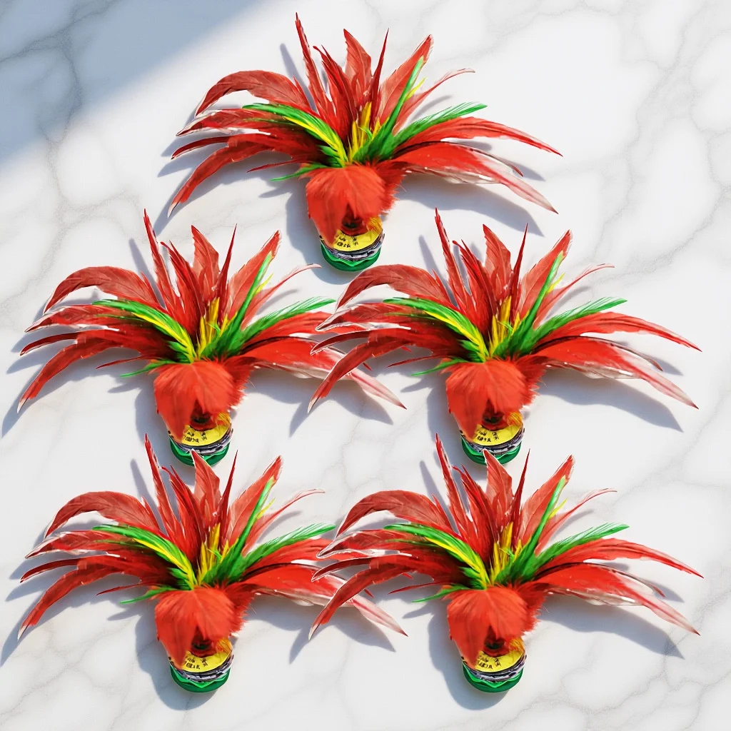 5pcs Colorful Large Flower Jianzi Premium Kick Shuttlecocks Durable Indoor Outdoor Sports Game For Exercise Multiplayer