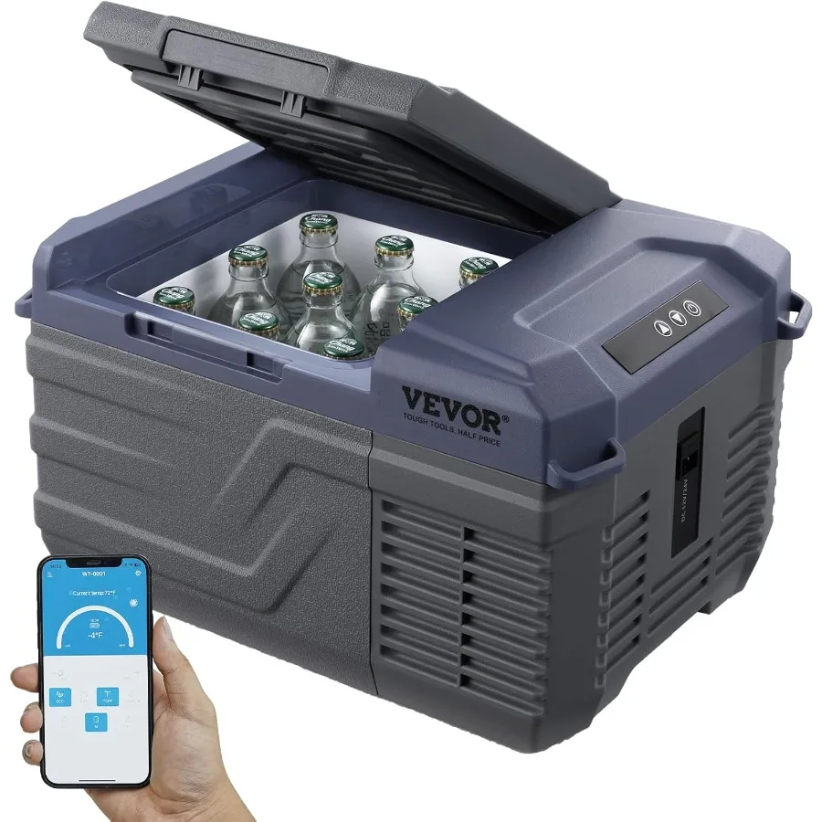 

Car Refrigerator 12 Volt Car Refrigerator Fridge 9 L Single Zone Portable Freezer -4-68 Adjustable Range 12/24V DC and 100-240V