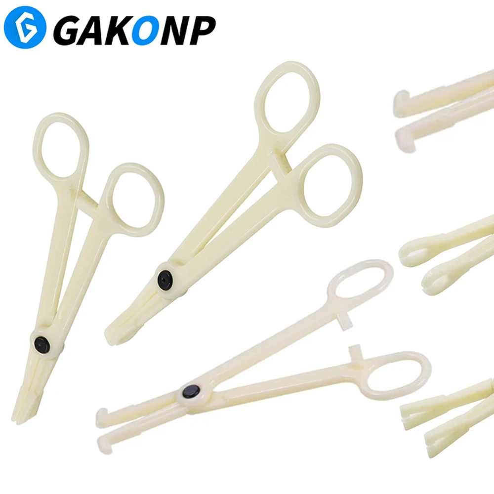 

25pcs Disposable Sterile Piercing Clamps Piercing Plier Slotted Piercing Tools Professional Ear Nose Lip Piercing Tool