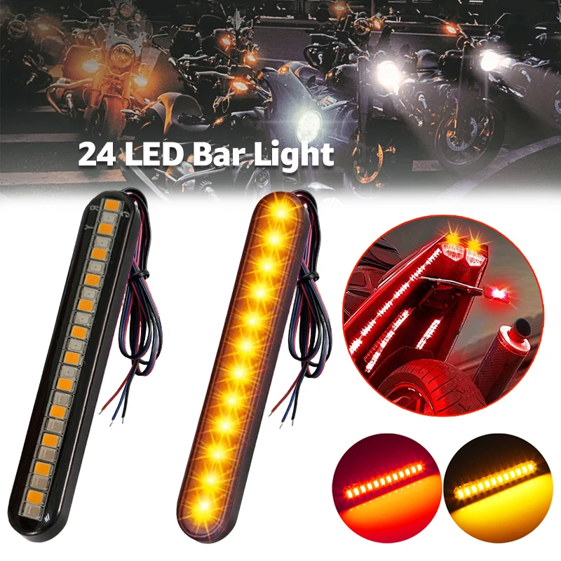 �y�Z�[�����z24LED �I�[�g�o�C�^�[���V�O�i�����C�g�����i���o�[�v���[�g���C�g���A�u���[�L�X�g�b�v�����v 12V ���g�C���W�P�[�^�[�z���_ CBR500R