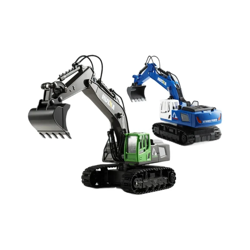 Nuevos productos Huina 1:18 vehículo de ingeniería de simulación de Control remoto de nueve canales coche de juguete eléctrico modelo camión de alta calidad