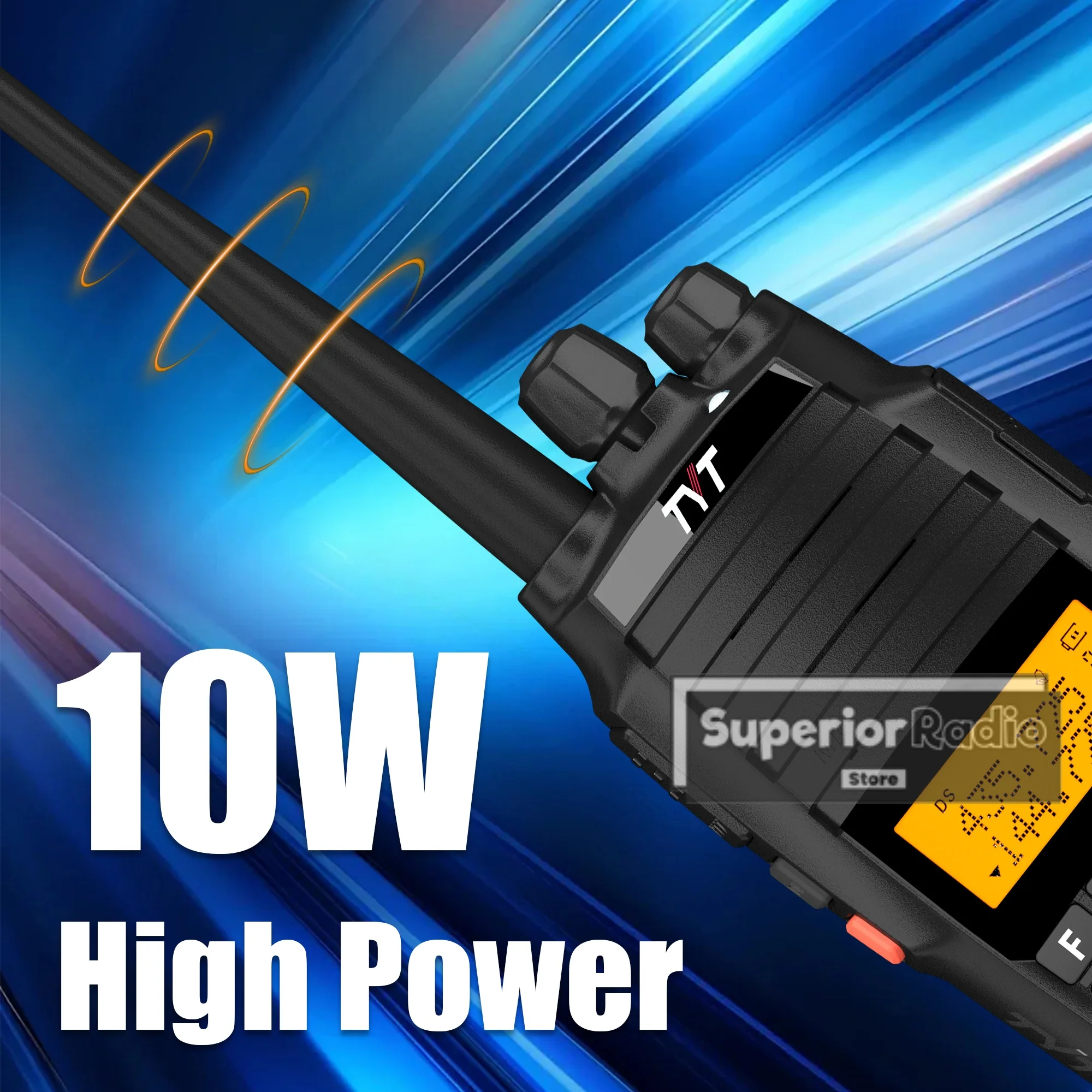 TYT TH-UV8000D Walkie Talkie Type-C Charging 3600mAh 10W Dual Band Cross Band Reapeater 128 Channel FM Amateur Two Way Ham Radio