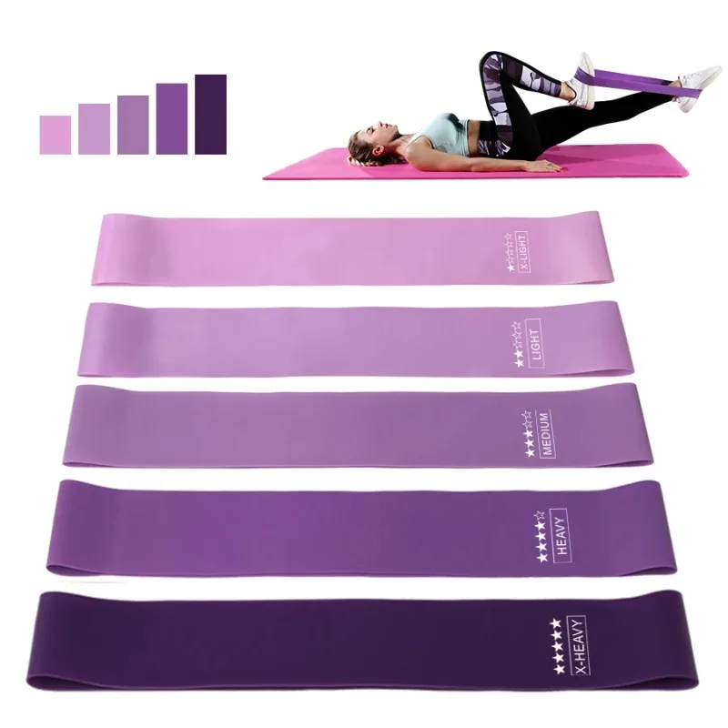 Bandes de Résistance Élastiques pour Entraînement à Domicile, Yoga, Sport, Fitness, Étirements, Pilates, Crossfit, Équipement de Gym
