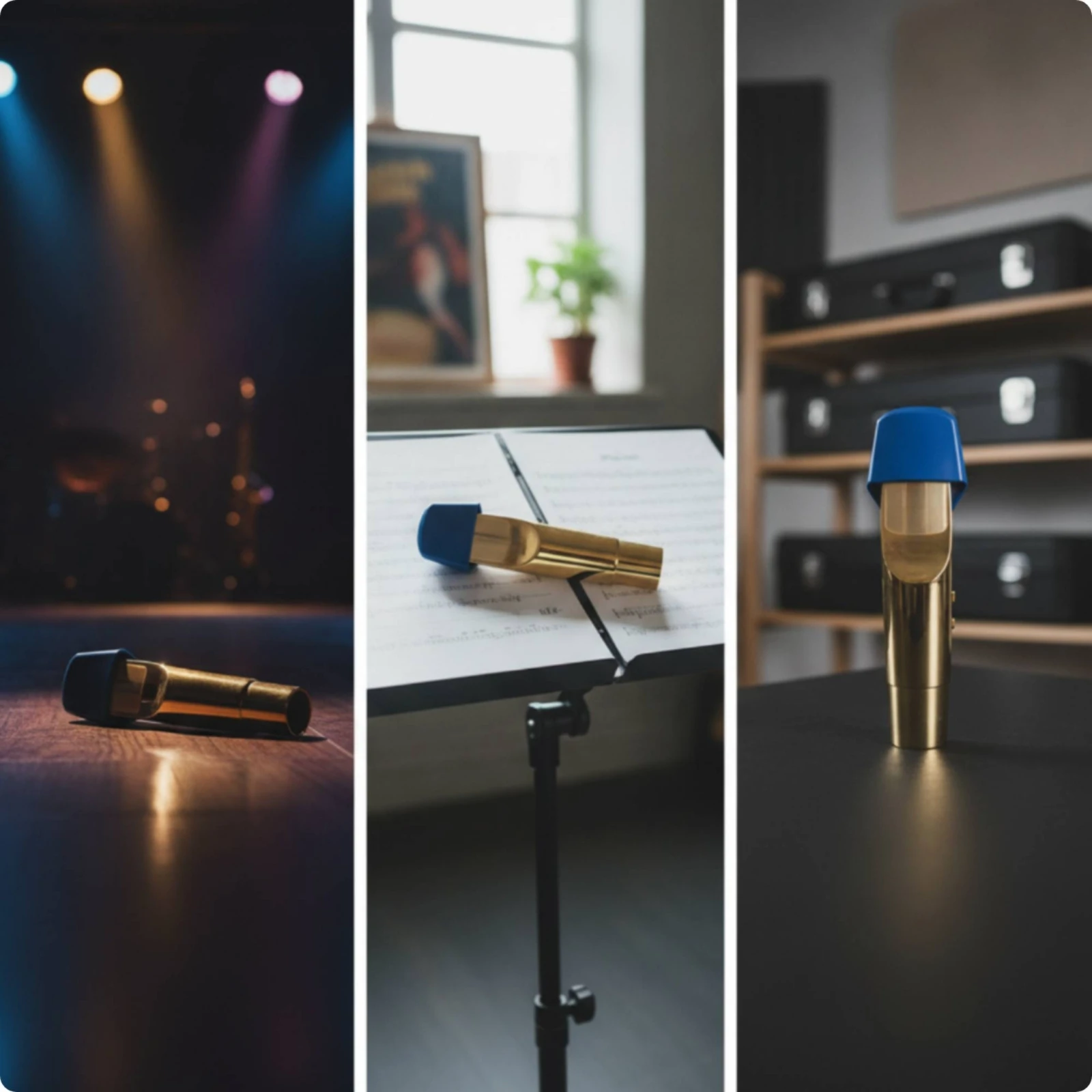 Metal Saxophone Mouthpiece Polished Saxophone Mouthpiece with Cap and Ligature Musical Accessory Bright Professional