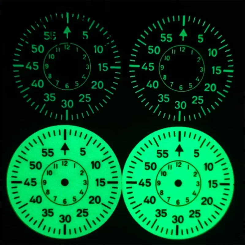 BLIGER 29mm Full C3 Green Luminous Pilot dial Creamy Blue Black NH35 NH36NH38NH34 ETA2824 2836 PT5000 Miyota DG Series Movement