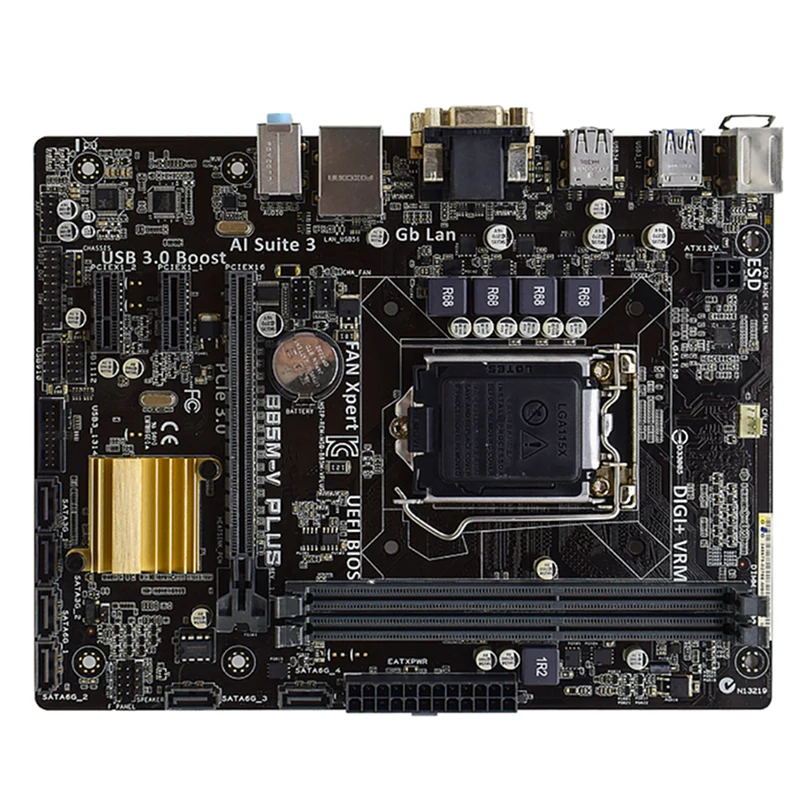 For Intel B85 B85M-V PLUS motherboard Used original LGA1150 LGA 1150 DDR3 16GB USB2.0 USB3.0 SATA3 Desktop Mainboard