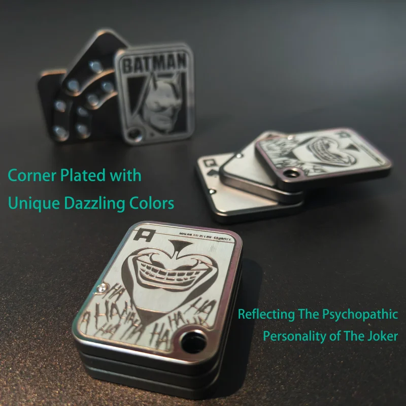 2023 Newest Joker ECD Fidget Slider Adult 3 Layers Push Slider Metal Antistress Anxiety Stress Relief Limited Edition Fidget Toy