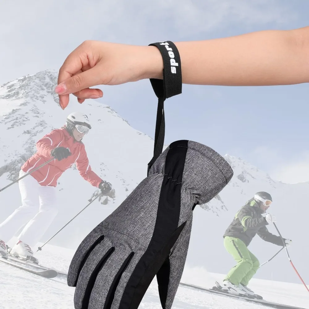 4PCS Ski Glove Wrist Strap Glove Holder Sport Glove Strap Elastic Wrist Leash For Snowboard Ski Mountaineering Outdoor Sports