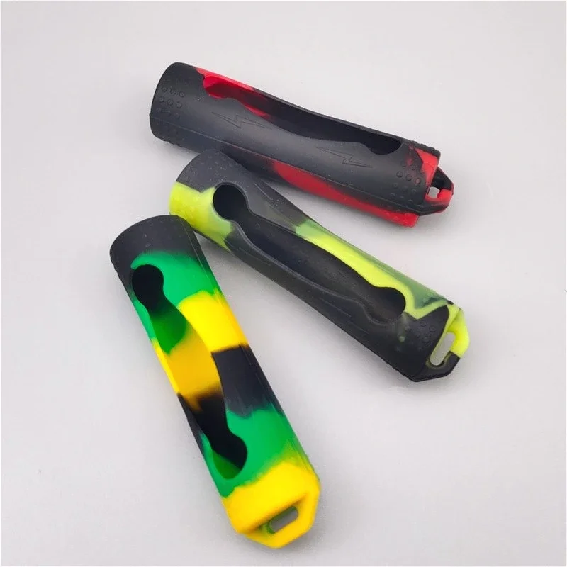 1PC 18650 21700 Battery Silicone Protective Sleeve Anti-Slip Shockproof Cover Case