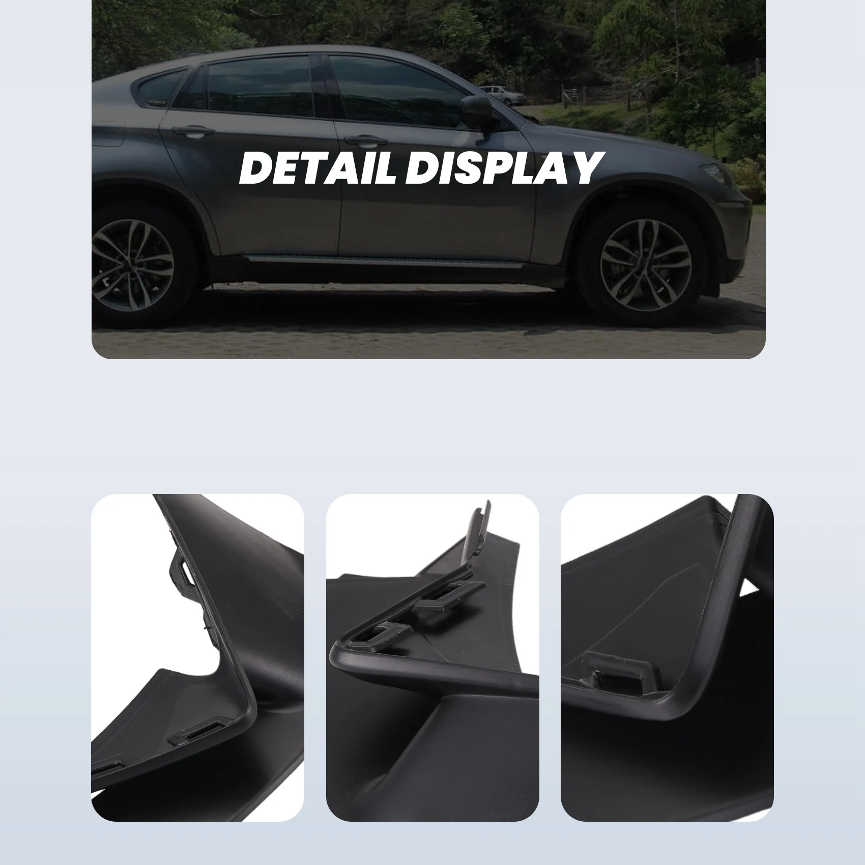 

Car Front Bumper Air Channel Trim Panel For BMW X6 F16 2013-2019 35Ix 28Ix 30Dx 50Ix Air Duct Trim Cover-L94A