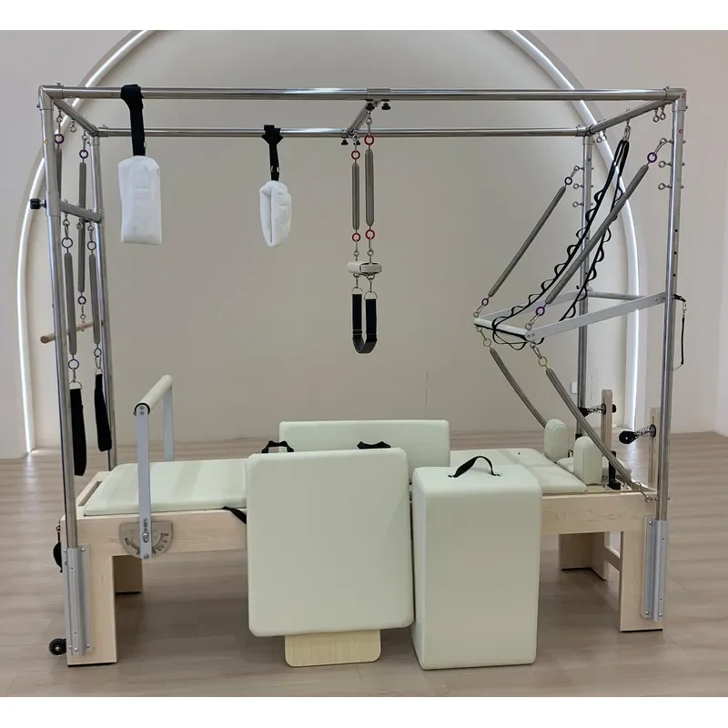 for Pilates Reformer Maple Wood 3 in 1 Cadillac with Tower Studio Equipment Wholesale Retail