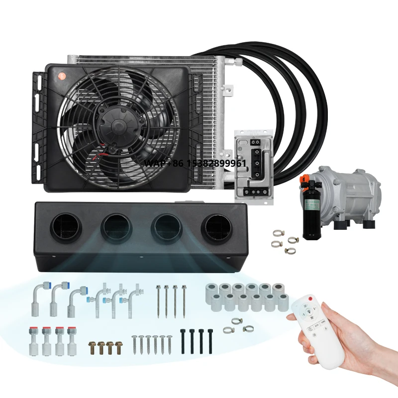 

China Factory Car air Conditioning System Parking air Conditioner 12v 24v Dc Truck Parking Cooler air Conditioner