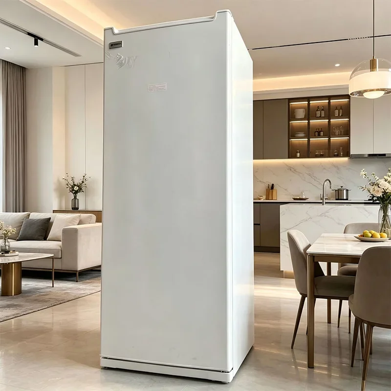 Upright Freezer, 180L Freestanding Freezer, 6 Drawers, Direct-Cool, Supports 110V and 220V Dual Voltage(Customized)