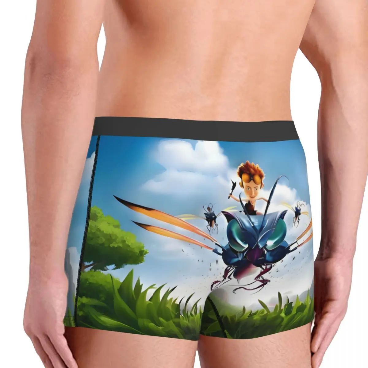 مخصص النمل الفتوة الخيال مغامرة فيلم كوميدي الملابس الداخلية الرجال طباعة الكرتون أنيمي الملاكم ملخصات السراويل سراويل لينة السروال