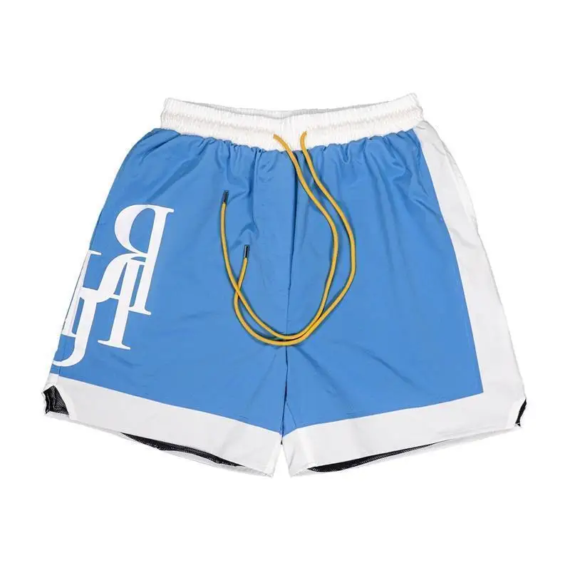 

Summer New Loose Casual Printed orts Men's Large Logo Street Sle Beach Pants Straight Leg Knee-Length Youth Faion