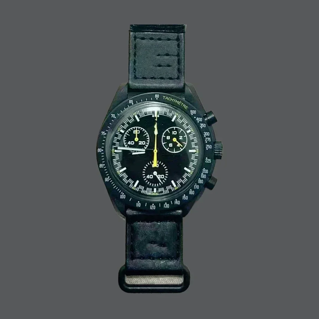 2025 novo masculino data automática fase da lua mercúrio 6 mãos cronógrafo relógio de quartzo multi funcional espaço celestial design quente