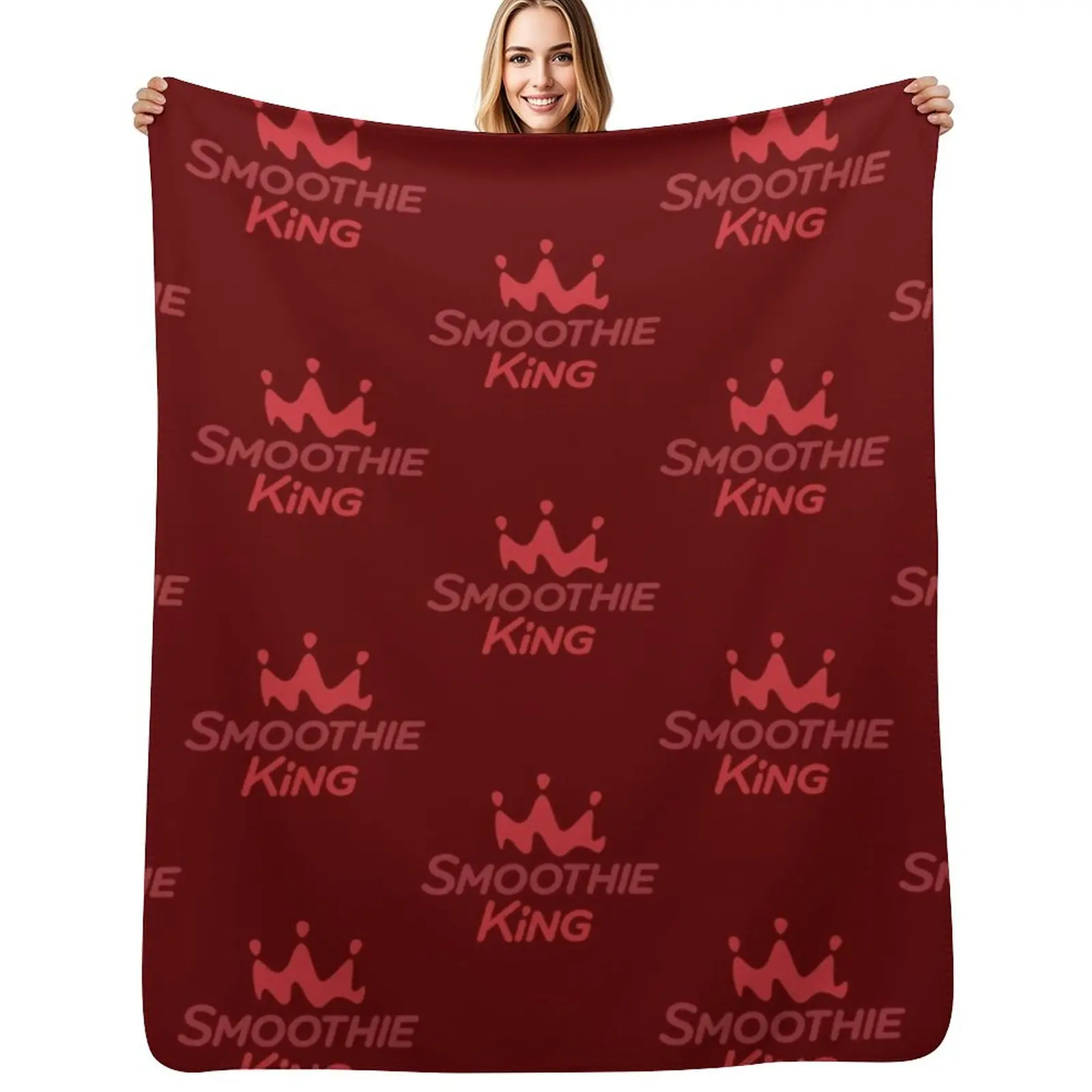 

Smoothie King Cafe Throw Blanket Soft Plaid Soft Big Luxury Thicken Decorative Sofas Blankets