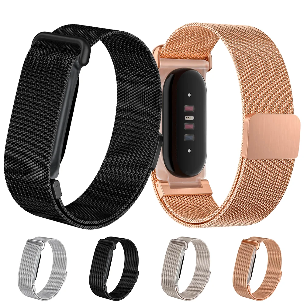 TPU Case+Milanese Loop Strap for Google Fitbit Air Magnetic Bracelet Comfortable Wristband Google Fitbit Air Advanced Watchband