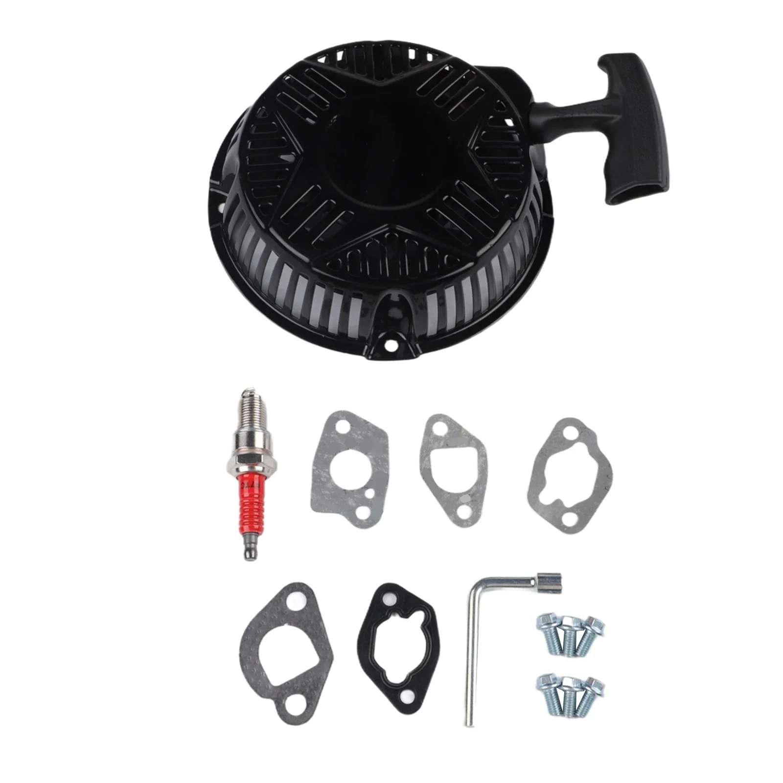 Pull cord starter assembly for pressure washers and 212cc engine generators including DuroStar DS4000S and DS4400E