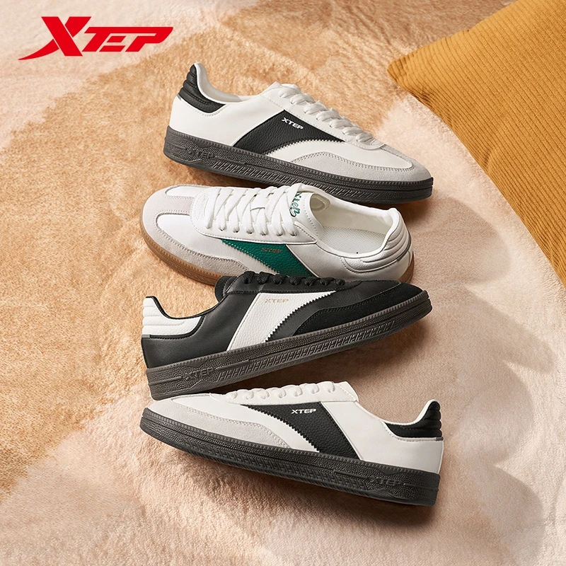 Xtep GAT Skateboarding Shoes For Men 2025 Spring Stability Comfortable Sports Shoes Classics Street Soft Sneakers 875119310004