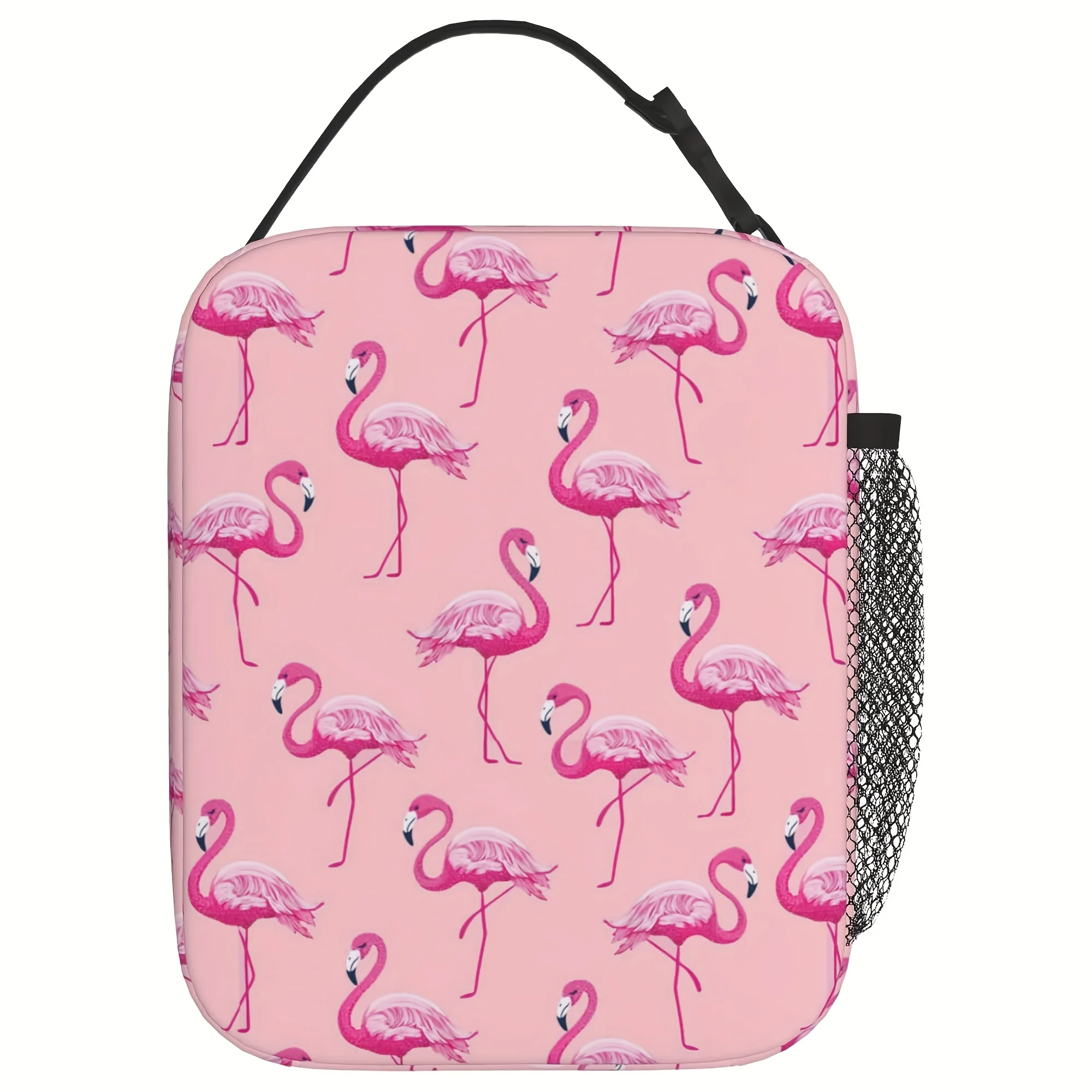 Flamingo Lunch Bag Lunch Box For Women Men, Non-food Contact Reusable Lunch Box, Large Capacity Tote Bag For Work, Picnic