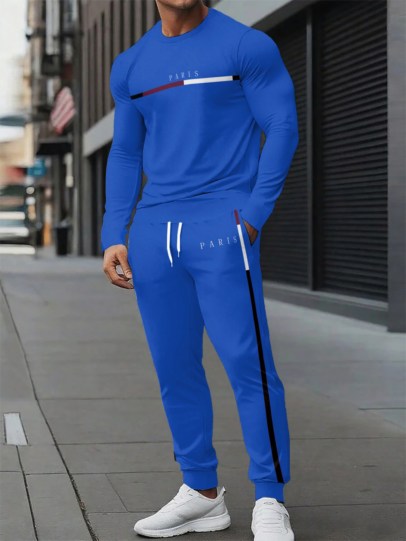 

Autumn Winter Two Piece Set for men Drawstring Women's Tracksuit tshirt Suit Quality Comfortable Casual Pullover Fashion Suits﻿﻿