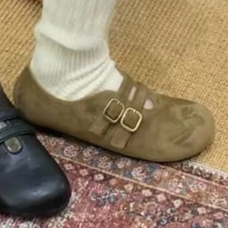 Nieuwe winterluxe metallic ontwerp platte antislip lage schoenen voor dames, casual dagelijkse kleding met fleece gevoerde, dikke en warme platte schoenen