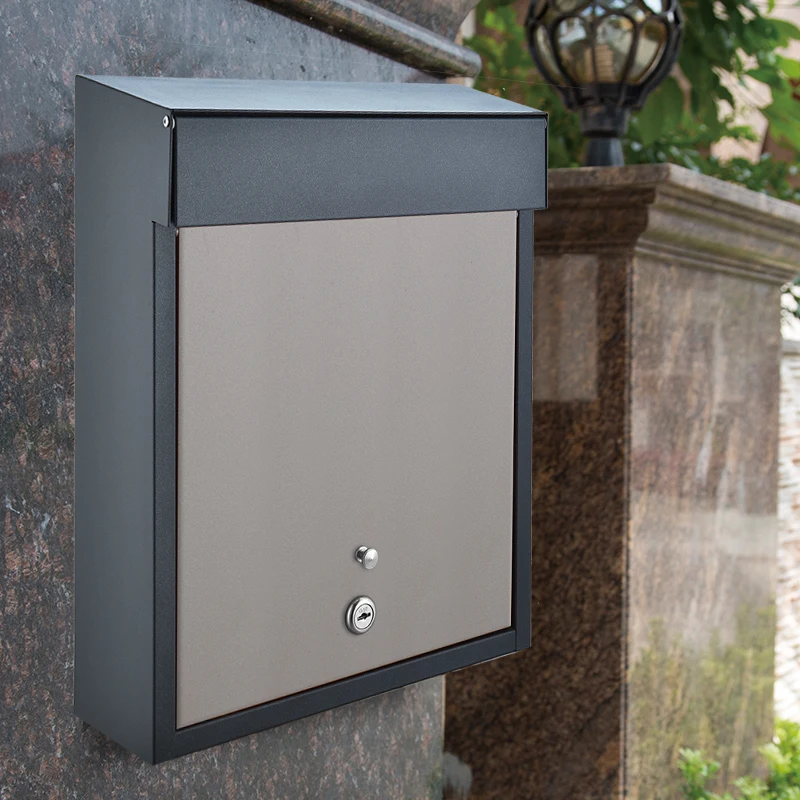 Mailbox Modern Suggestion Box Villa Outdoor Mailbox Outdoor Waterproof Creative Galvanized Sheet