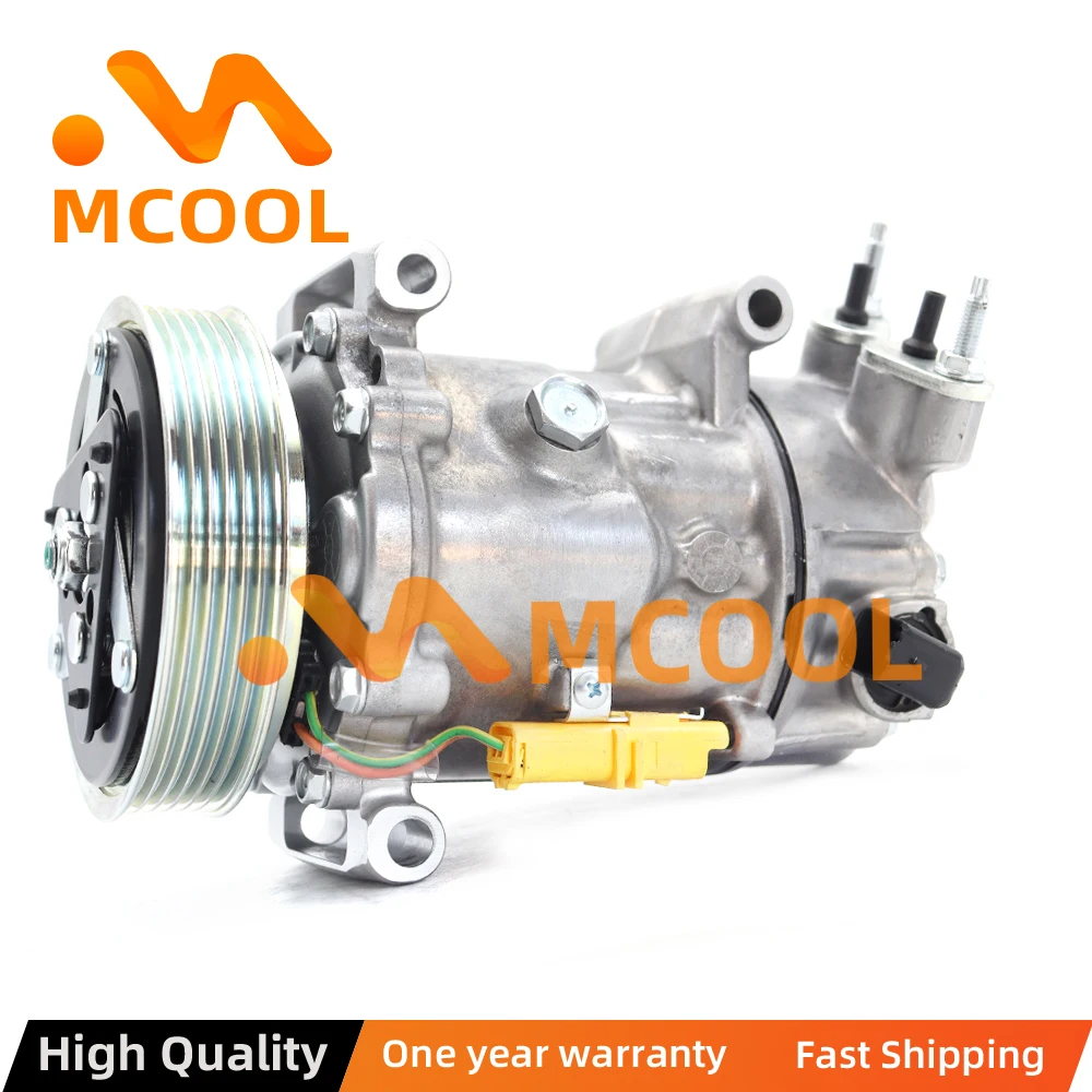 

Компрессор переменного тока SD6C12 для Peugeot 207 208 307 308 508 6487 34 6487 09 9800839580 9678656080 9671216280 9651910980 6PK