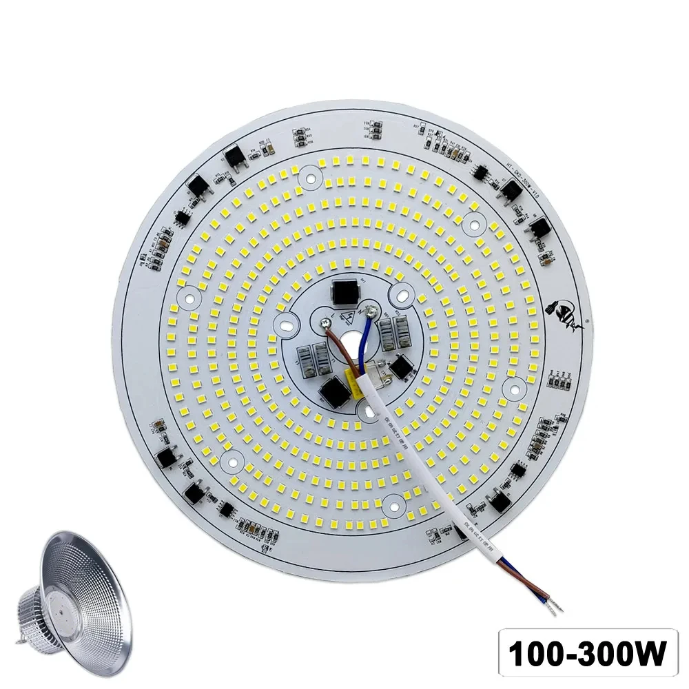 

LED High Bay Light Plate 100W 150W 200W 300WFull Power Smart IC Driver SMD2835Doide Source Panel For Factory Lamp Replace