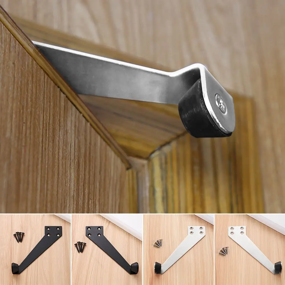 Stainless Steel Door Stops Mute Door Stopper Buffer Rubber Water-proof Door Top Stopper Furniture Door Hardware for Room