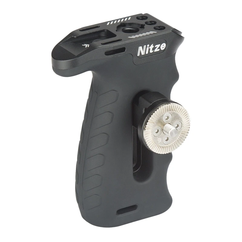 Nitze - PA29A Side Handle w ARRI Ergonomic Side Handle with ARRI Rosette for Left or Right Hand, Up and Down Adjustable