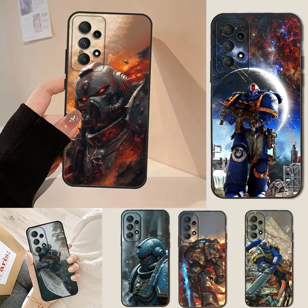 

W-Warhammer-40k Game Phone Case For Samsung Galaxy A13,A21s,A22,A31,A32,A52,A53,A71,A80,Soft Black Shell